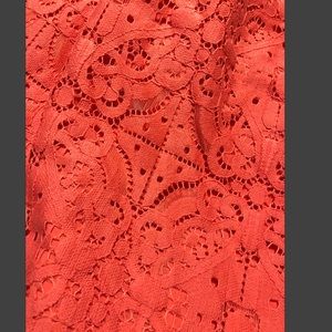Banana Republic Skirts - NWT Banana Republic Lace Coral Skirt Banana Republic Skirts - NWT Banana Republic Lace Coral Skirt